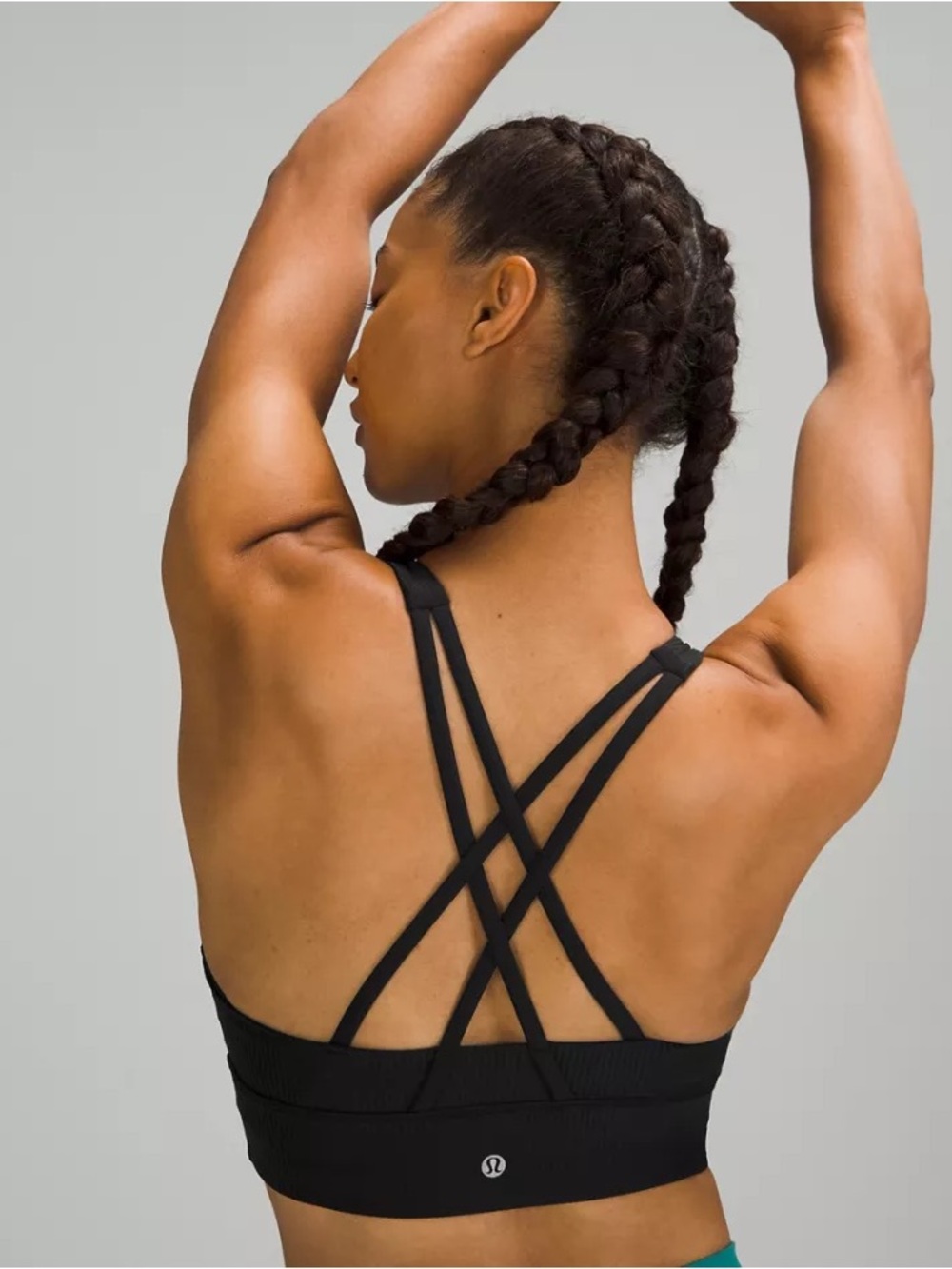 lululemon Energy High-Neck Longline Ribbed Bra Medium Support